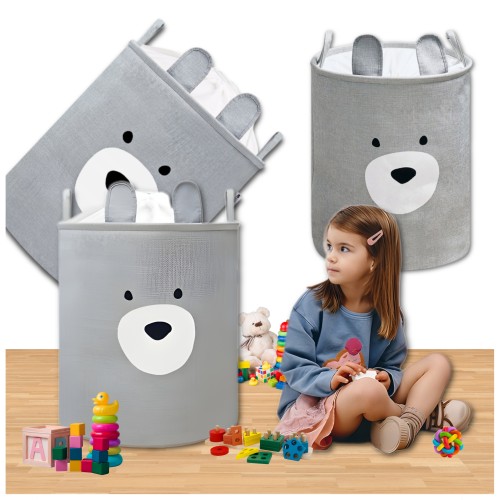 kosz na zabawki xxl 63l organizer do pokoju dziecka miś