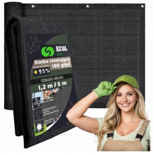 OSŁONA BALKONOWA 1,2x5m MATA TARASOWA SIATKA UV 95% PRYWATNOŚĆ