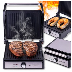 Grill elektryczny ARTRONIX Toster 2000W Opiekacz do Panini mocny rozkładany DUŻY XXL