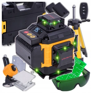 Laser Krzyżowy Poziomica Laserowa 360 Statyw Blokada Wahadła 16 linii