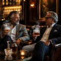 domowy cocktail bar z efektem dymienia drinka