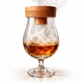 Wędzarka do drinków na szklance z whisky